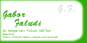 gabor faludi business card